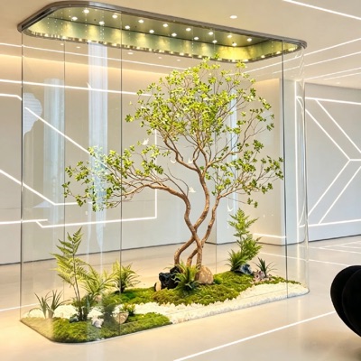 Contemporary interior plant styling
